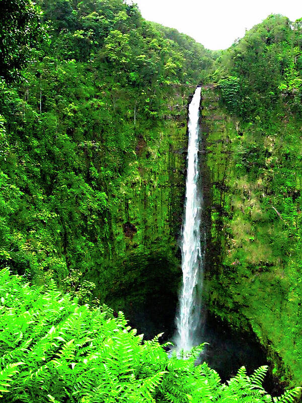 Waterfall Hawaii - Art Print