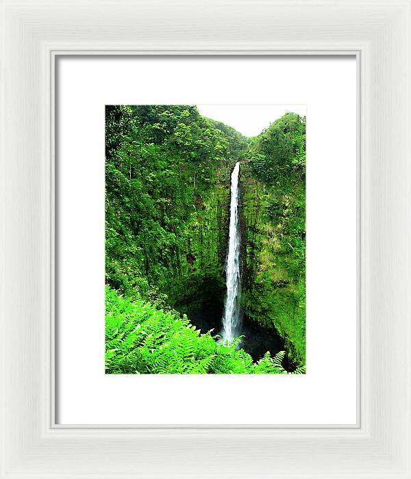 Waterfall Hawaii - Framed Print