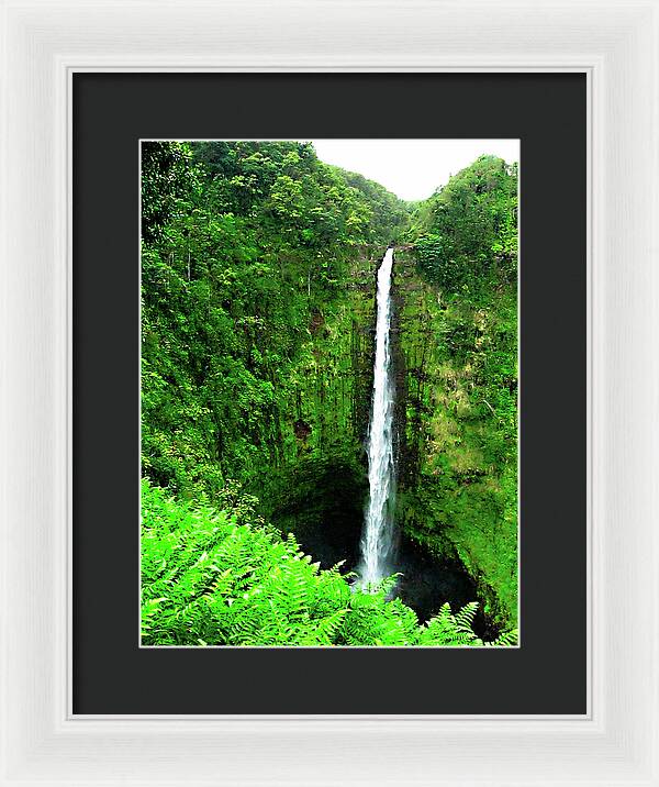 Waterfall Hawaii - Framed Print