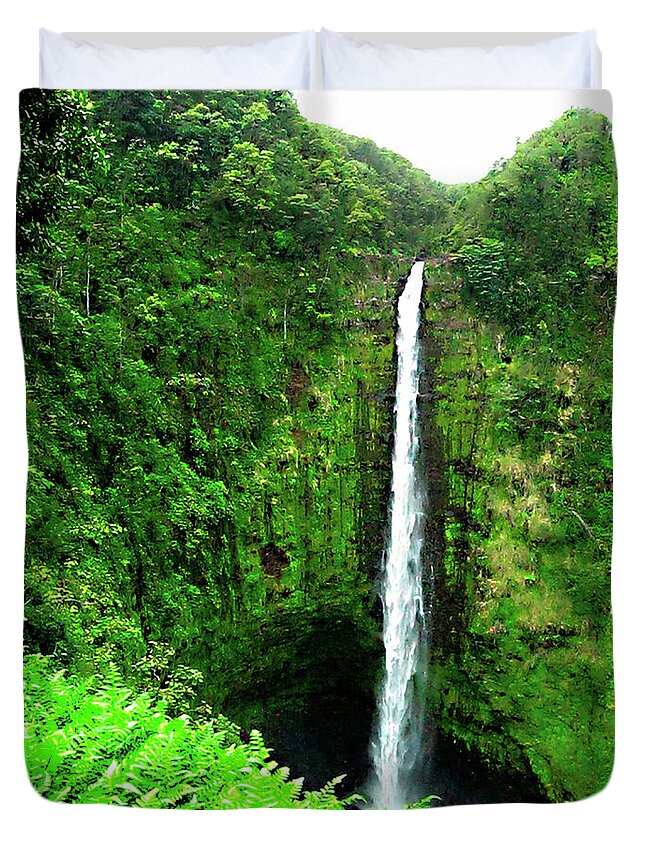 Waterfall Hawaii - Duvet Cover