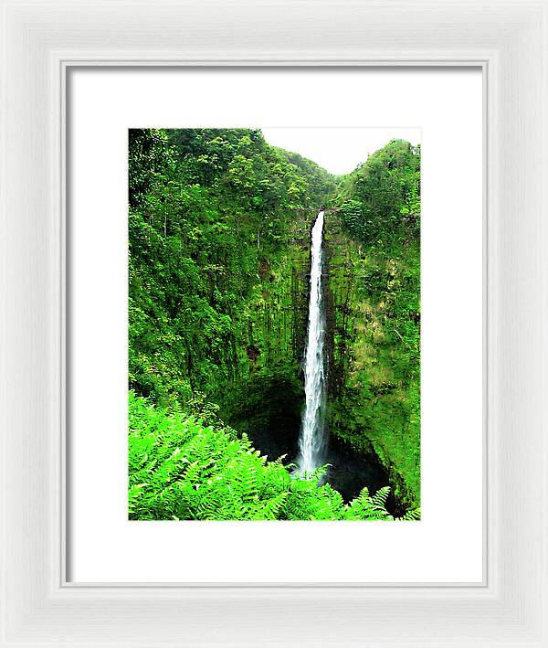 Waterfall Hawaii - Framed Print