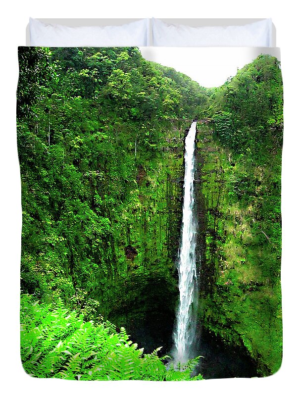 Waterfall Hawaii - Duvet Cover