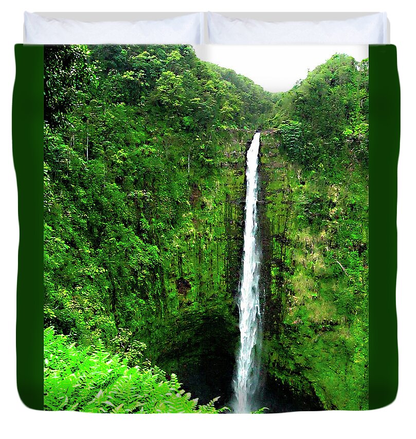 Waterfall Hawaii - Duvet Cover