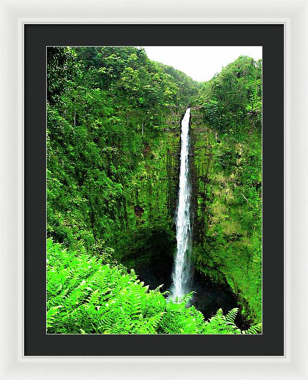 Waterfall Hawaii - Framed Print