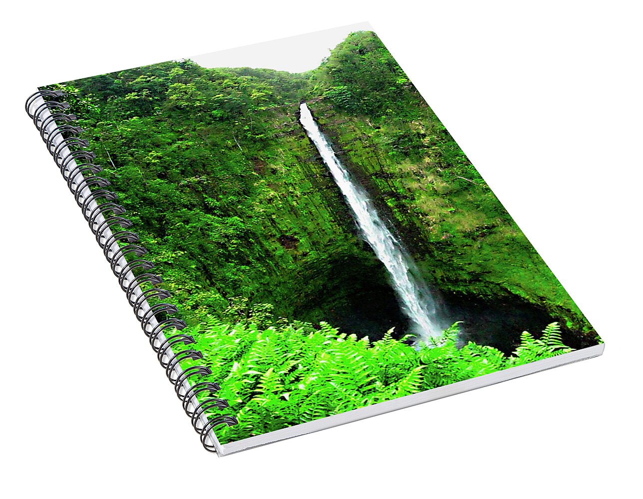 Waterfall Hawaii - Spiral Notebook