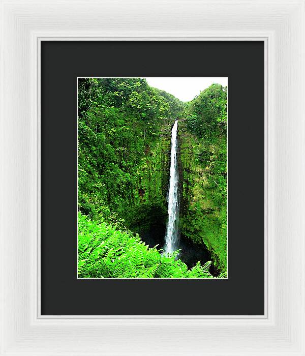 Waterfall Hawaii - Framed Print