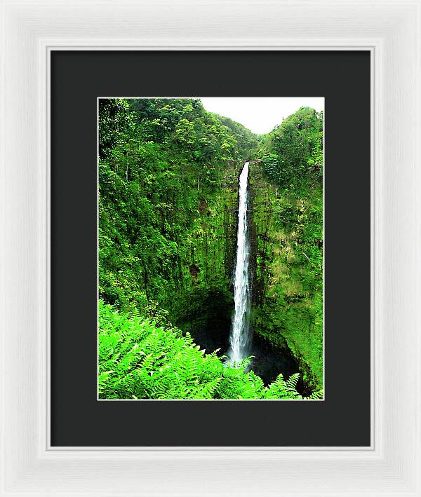 Waterfall Hawaii - Framed Print