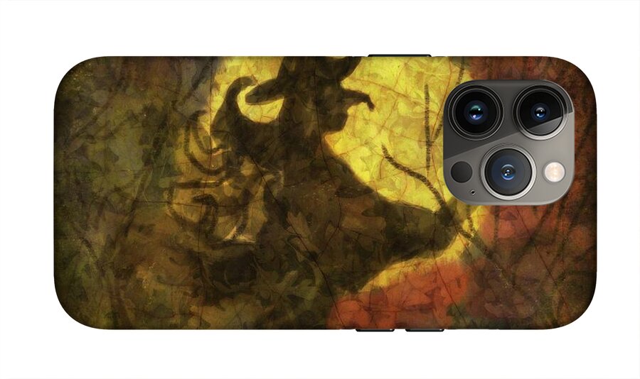 Witch on Texture - Phone Case