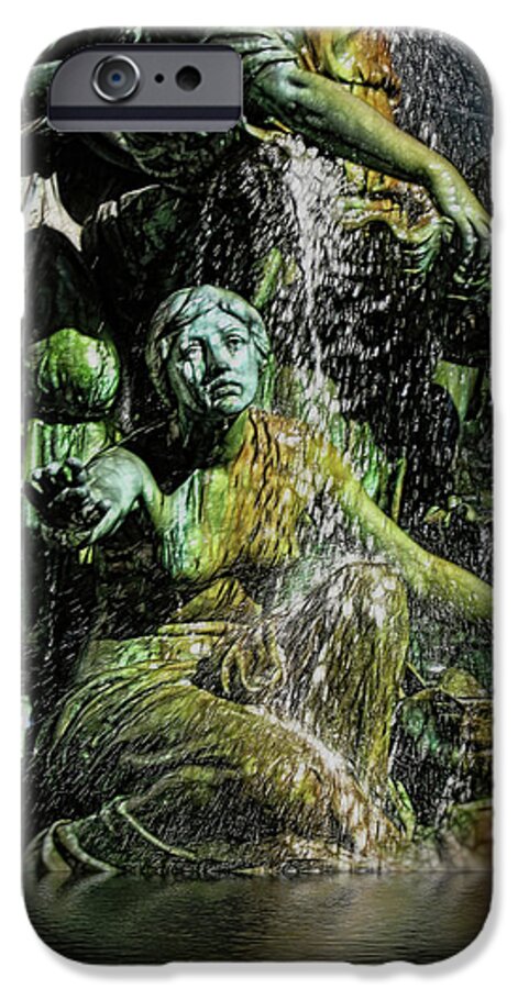 Woman in The Fountain Chicago - Phone Case