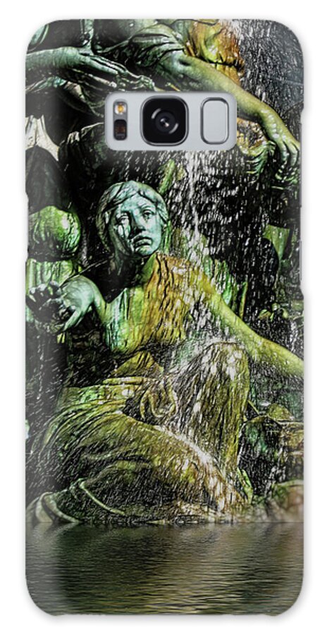 Woman in The Fountain Chicago - Phone Case