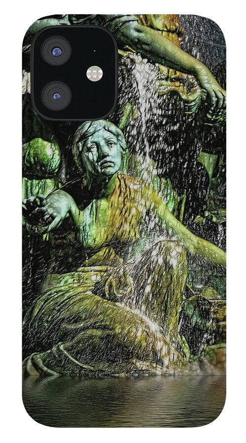 Woman in The Fountain Chicago - Phone Case