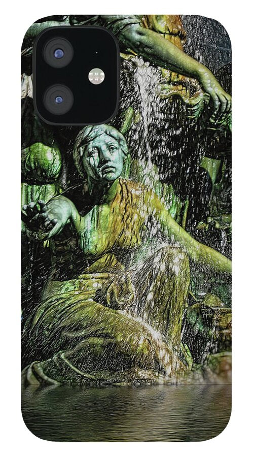 Woman in The Fountain Chicago - Phone Case