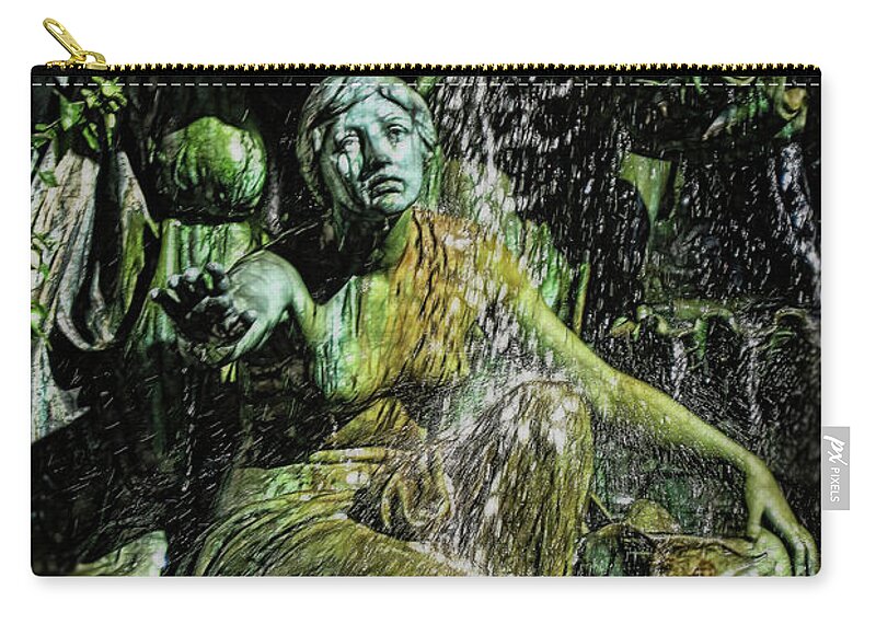 Woman in The Fountain Chicago - Zip Pouch