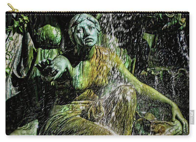 Woman in The Fountain Chicago - Zip Pouch