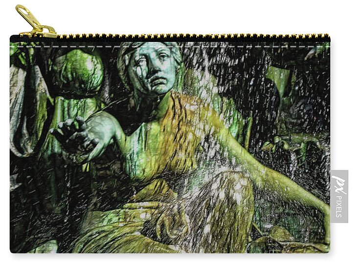 Woman in The Fountain Chicago - Zip Pouch