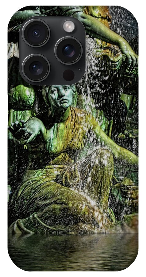 Woman in The Fountain Chicago - Phone Case