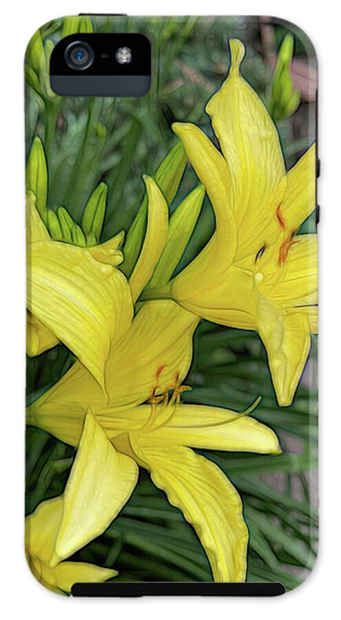 Yellow Daylilies In July - Phone Case