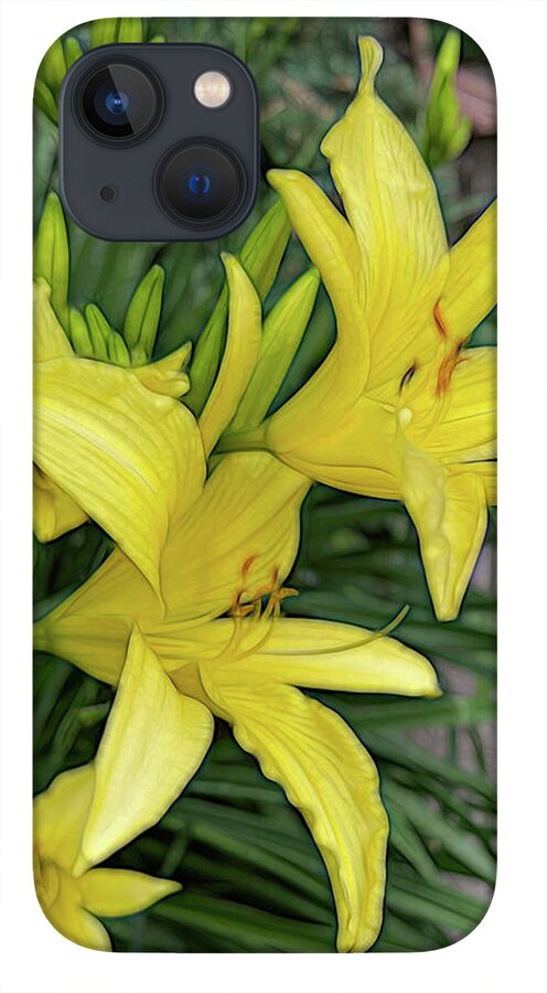 Yellow Daylilies In July - Phone Case