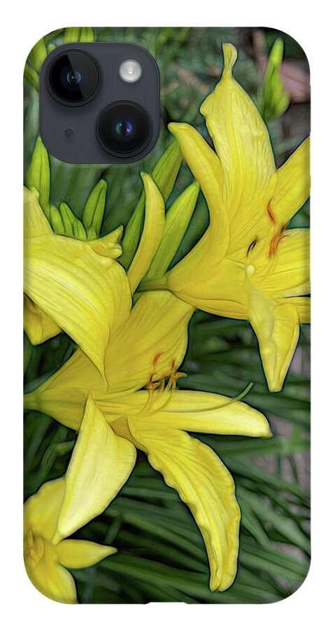 Yellow Daylilies In July - Phone Case