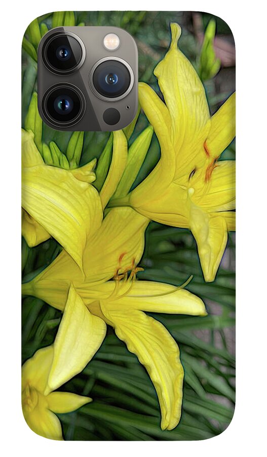 Yellow Daylilies In July - Phone Case