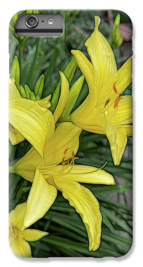 Yellow Daylilies In July - Phone Case