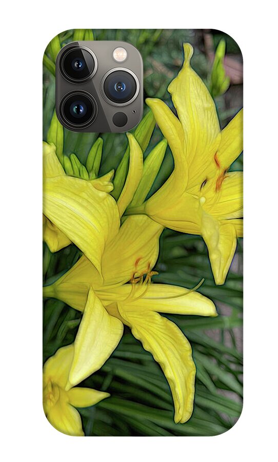 Yellow Daylilies In July - Phone Case