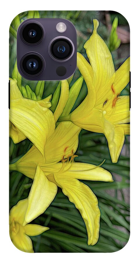 Yellow Daylilies In July - Phone Case