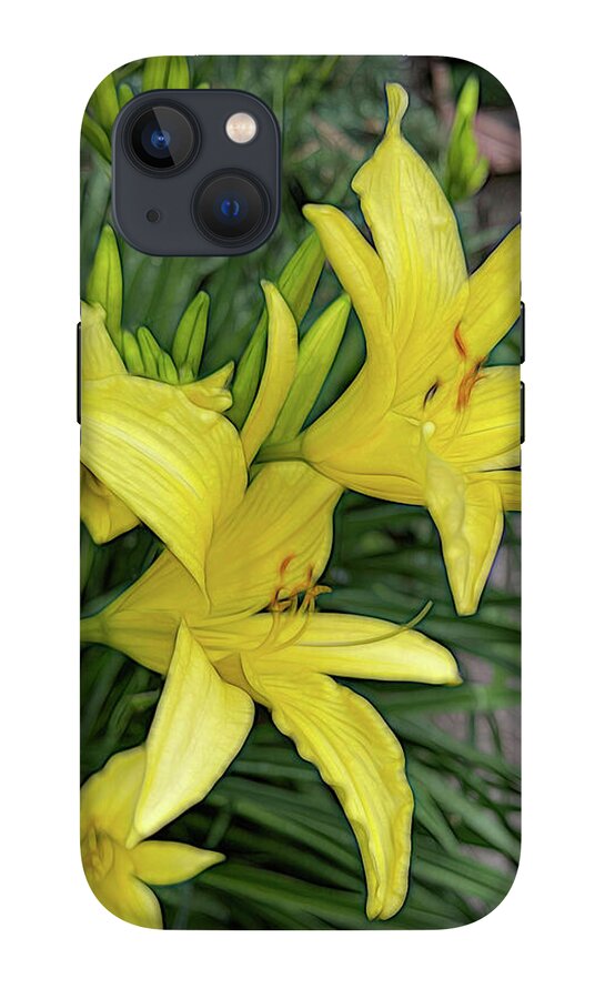 Yellow Daylilies In July - Phone Case