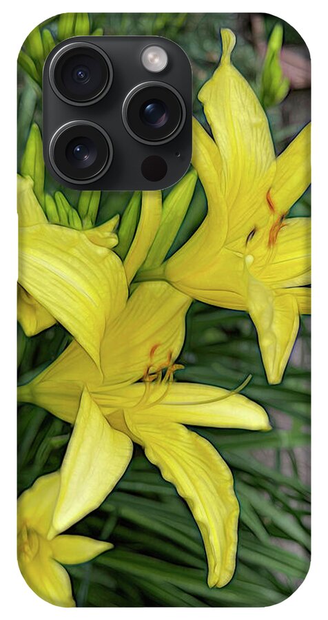 Yellow Daylilies In July - Phone Case