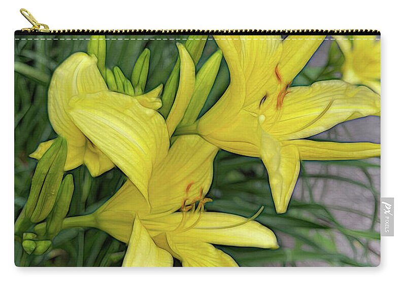 Yellow Daylilies In July - Zip Pouch