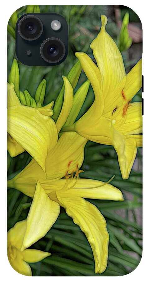 Yellow Daylilies In July - Phone Case