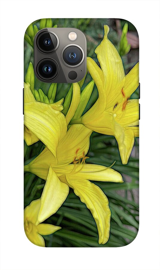 Yellow Daylilies In July - Phone Case