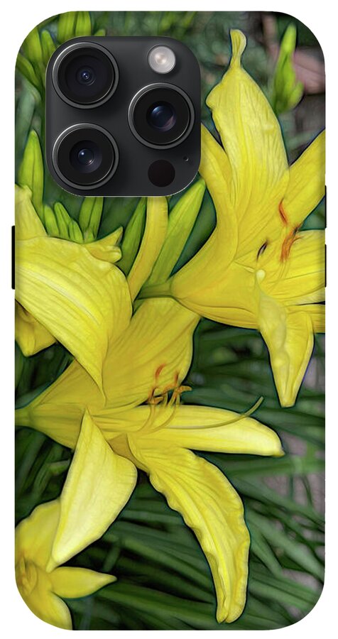 Yellow Daylilies In July - Phone Case