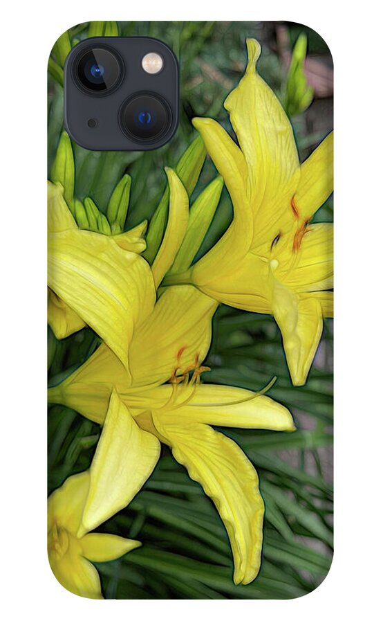 Yellow Daylilies In July - Phone Case