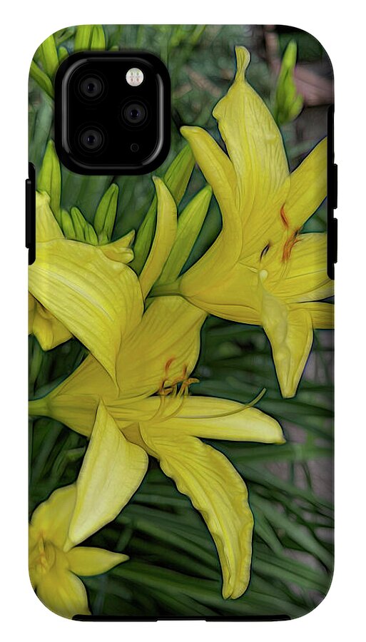 Yellow Daylilies In July - Phone Case