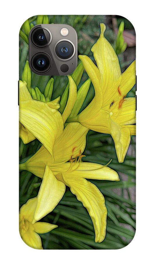 Yellow Daylilies In July - Phone Case