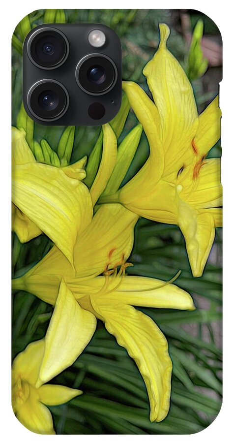 Yellow Daylilies In July - Phone Case