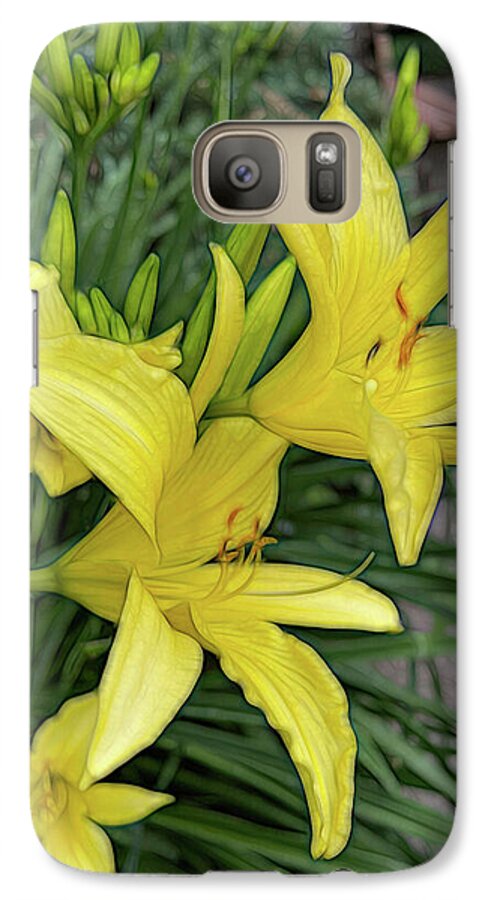 Yellow Daylilies In July - Phone Case