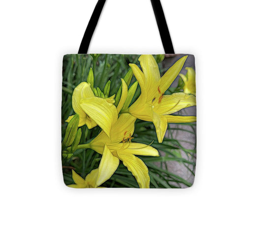 Yellow Daylilies In July - Tote Bag