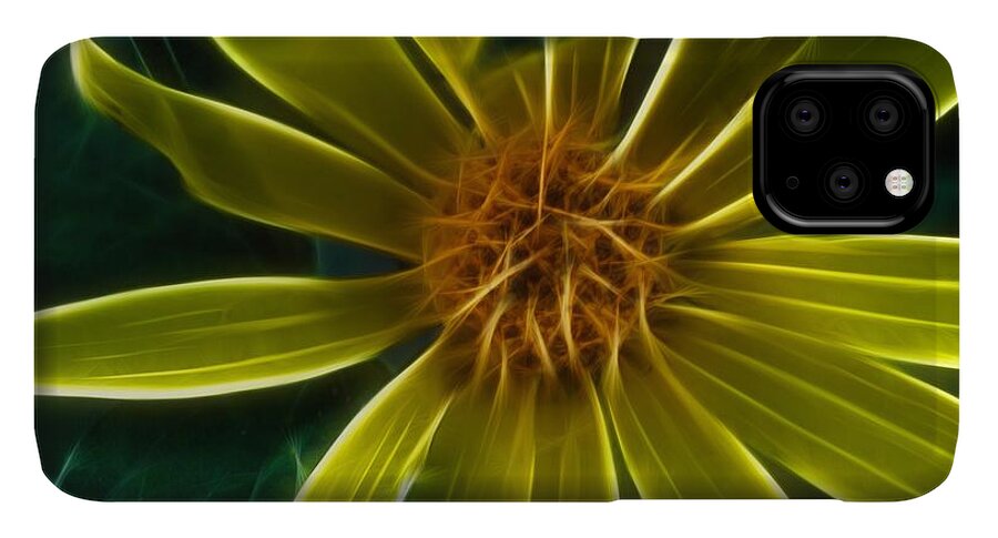 Yellow Wildflower Abstract - Phone Case