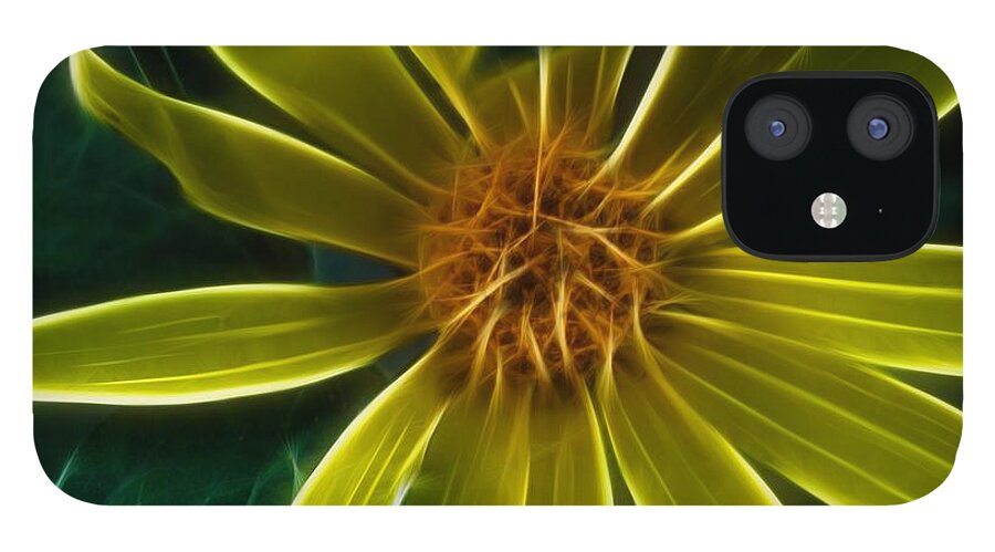 Yellow Wildflower Abstract - Phone Case