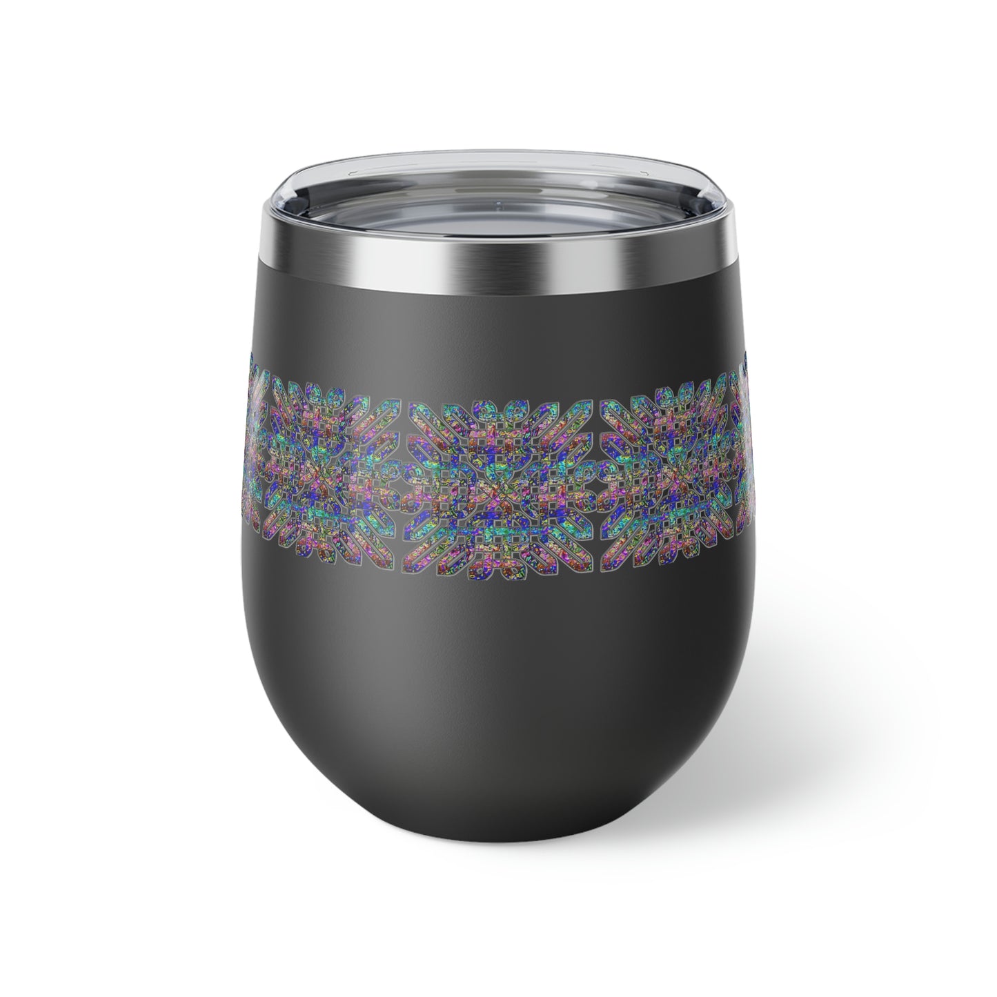 Dichroic Celtic Knot Copper Vacuum Insulated Cup, 12oz