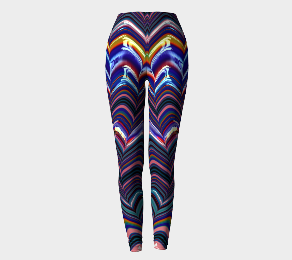 Triangle Paint Stripes Leggings