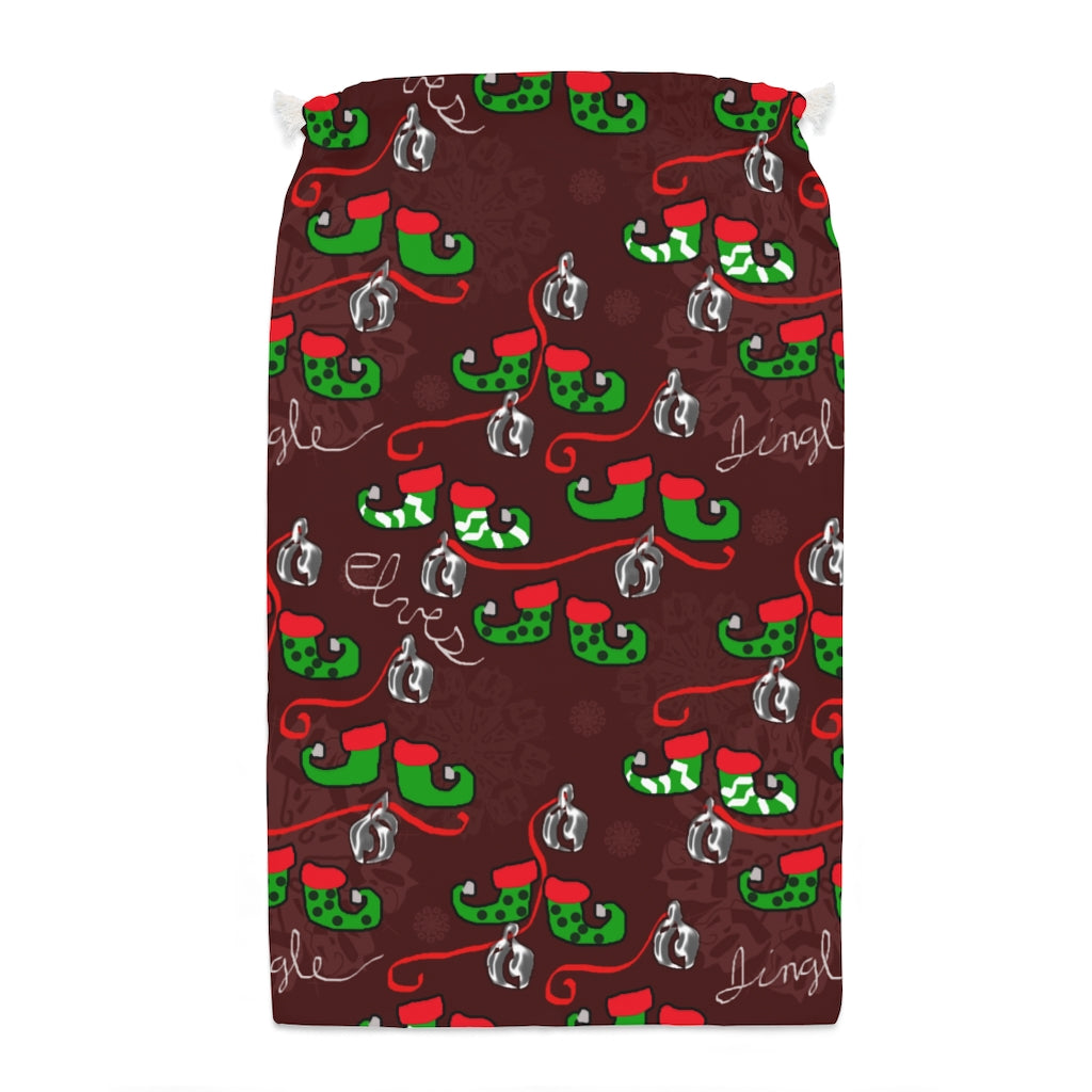 Elves Jingle Santa Sack