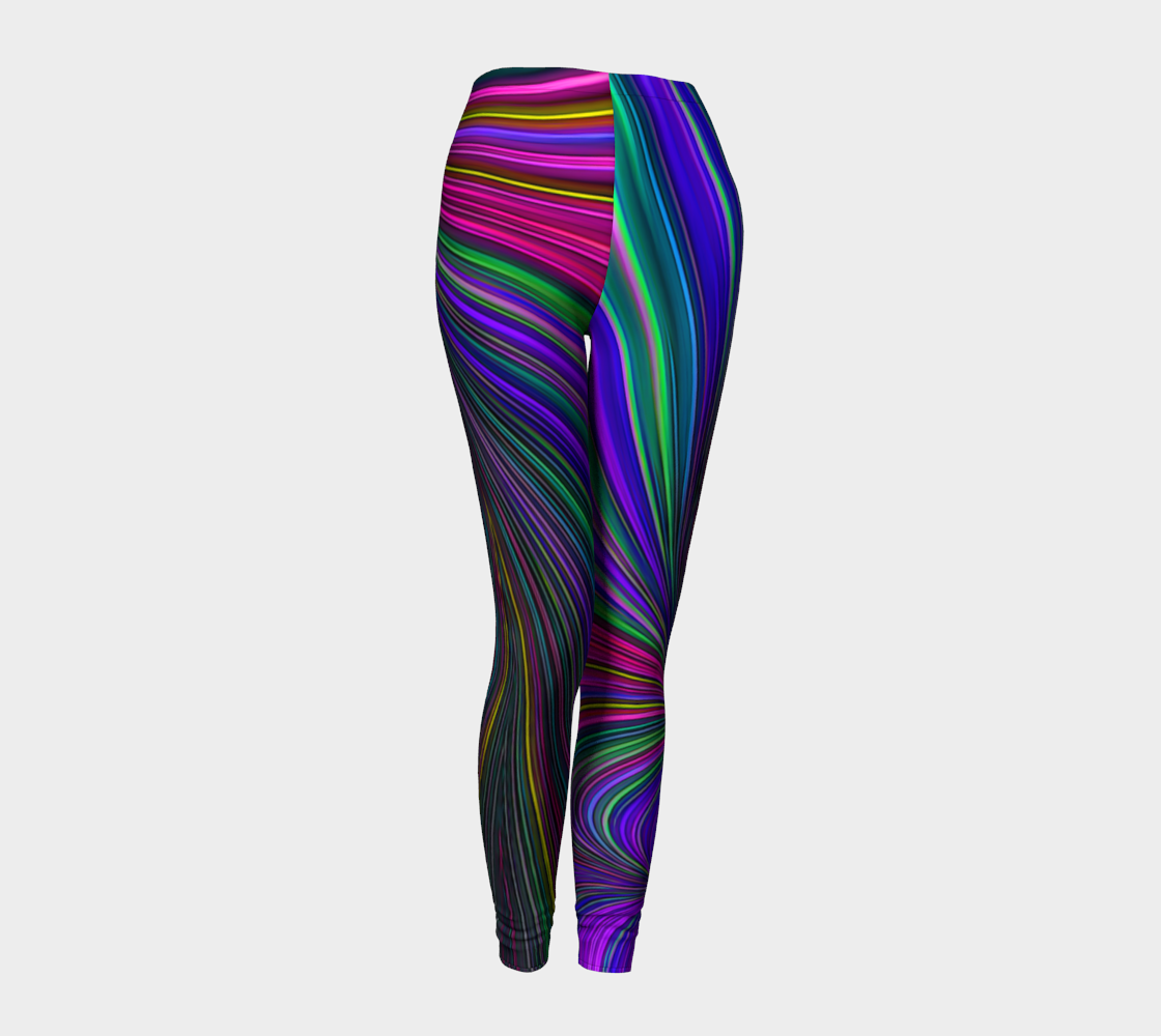 Purple Fractal 24 Leggings