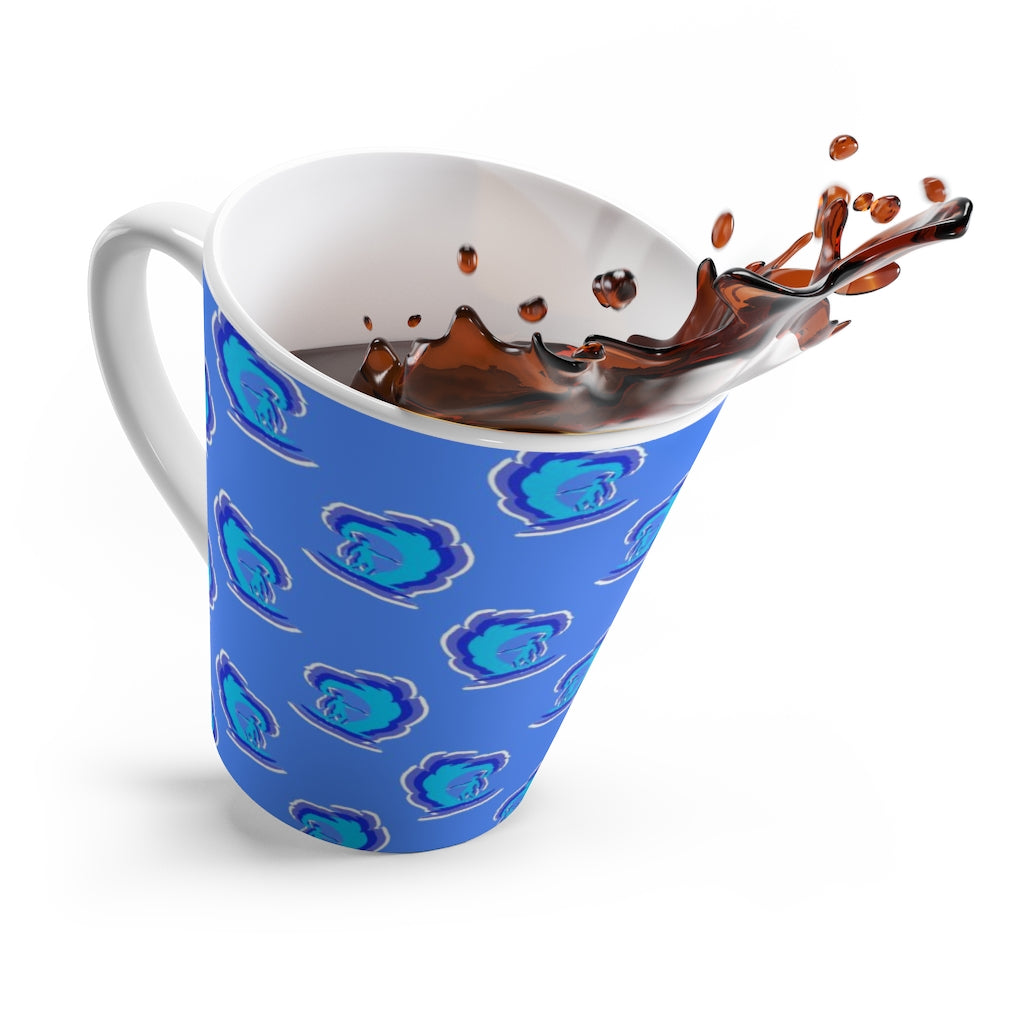 Surfer Pattern Latte mug