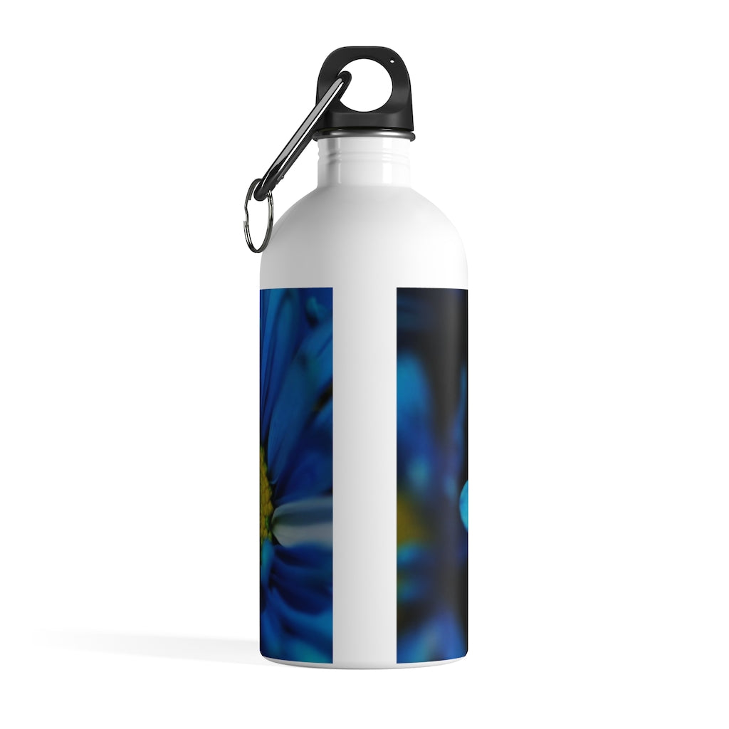 Blue Daisy Stainless Steel Water Bottle