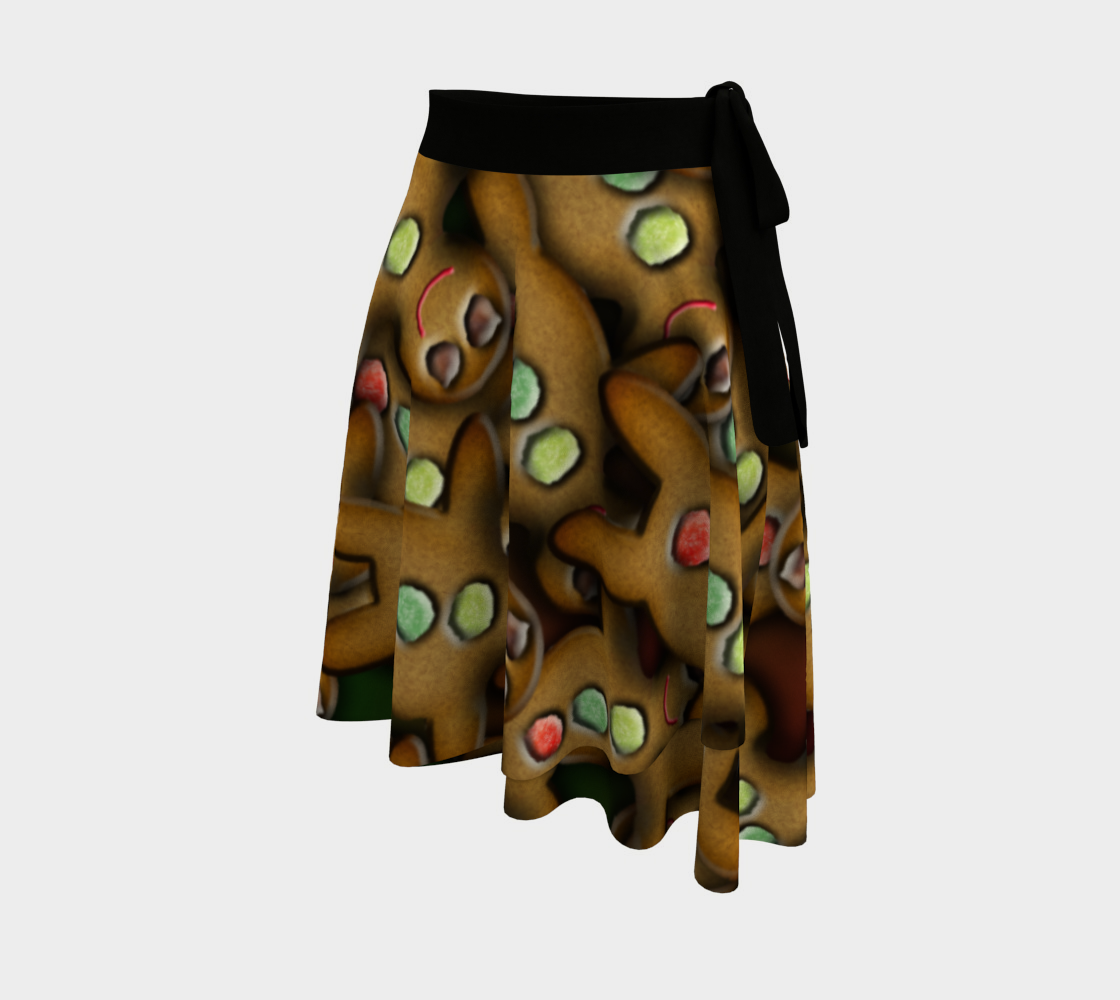 Gingerbread Cookie Wrap Skirt