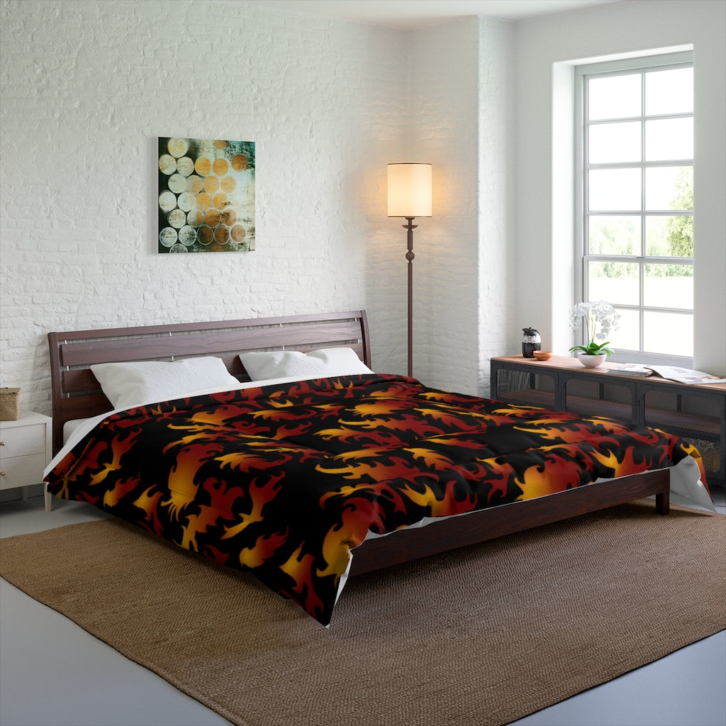 Flames Pattern Comforter