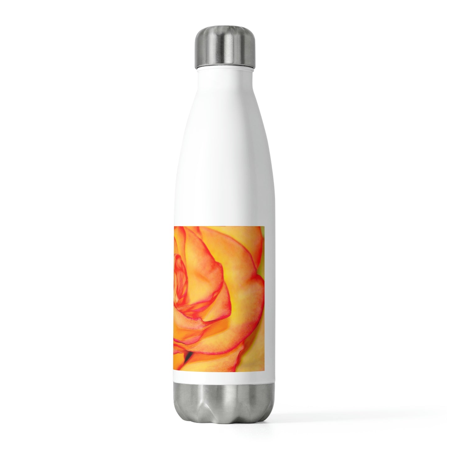 Bright Orange Rose 20oz Insulated Bottle